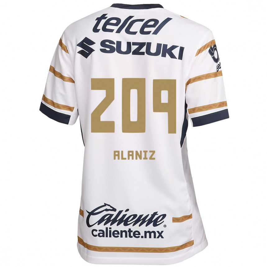 Men Football Jorge Alaniz #209 White Obsidian Home Jersey 2024/25 T-Shirt Australia