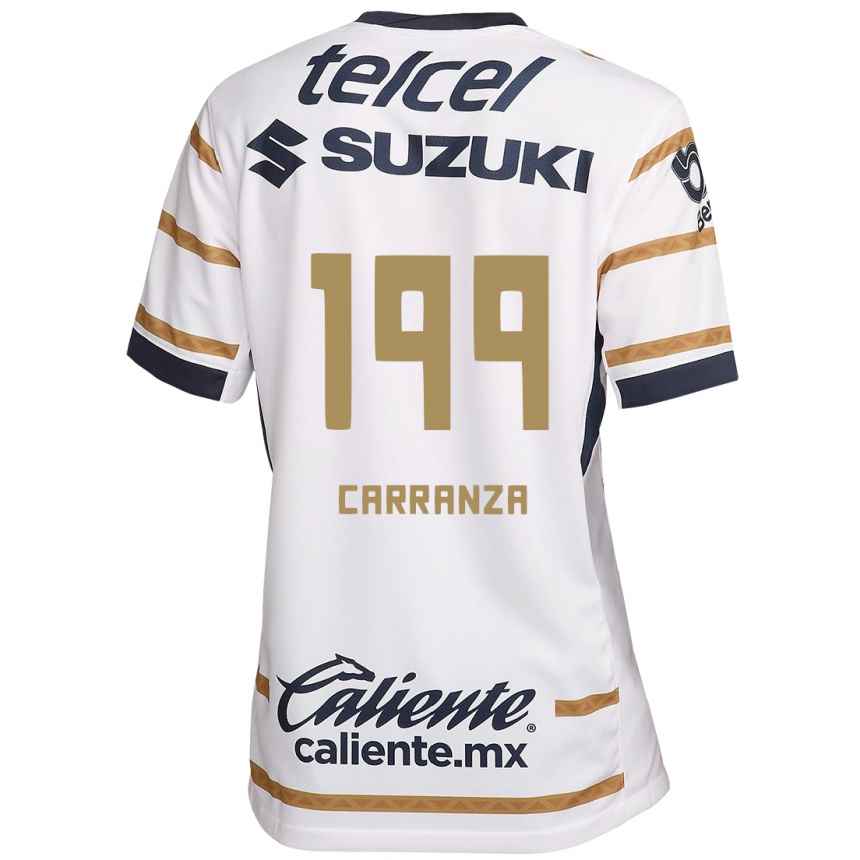 Men Football Kléber Carranza #199 White Obsidian Home Jersey 2024/25 T-Shirt Australia