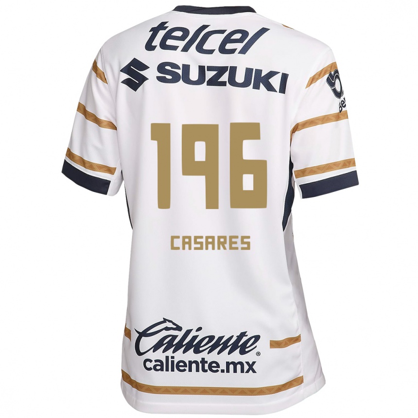 Men Football Mateo Casares #196 White Obsidian Home Jersey 2024/25 T-Shirt Australia