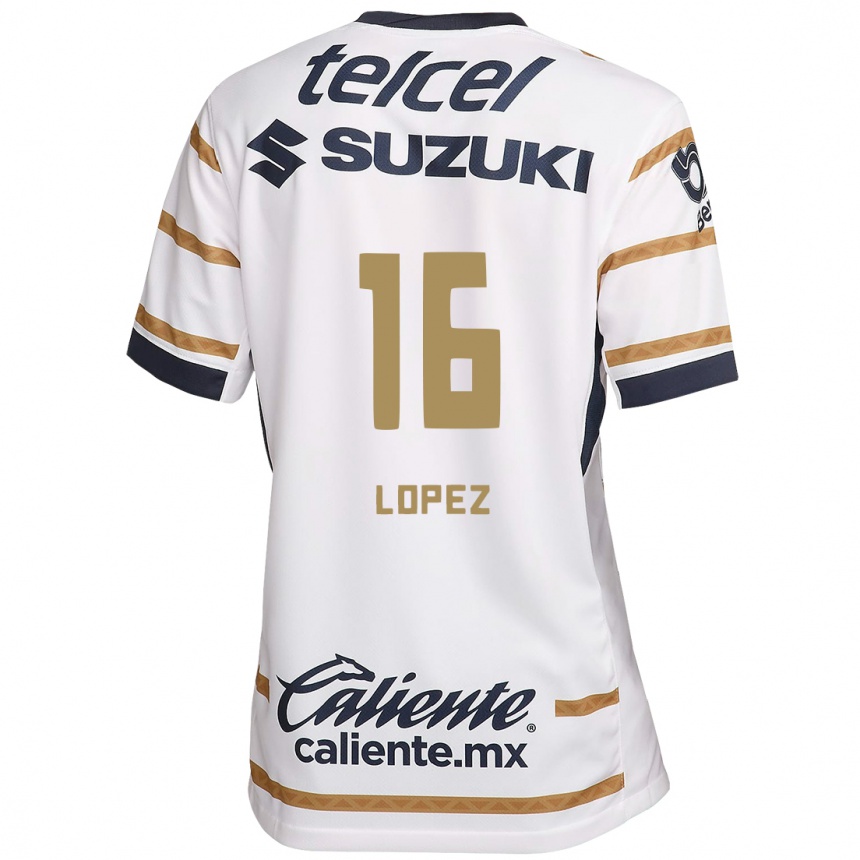 Men Football Samantha Lopez #16 White Obsidian Home Jersey 2024/25 T-Shirt Australia