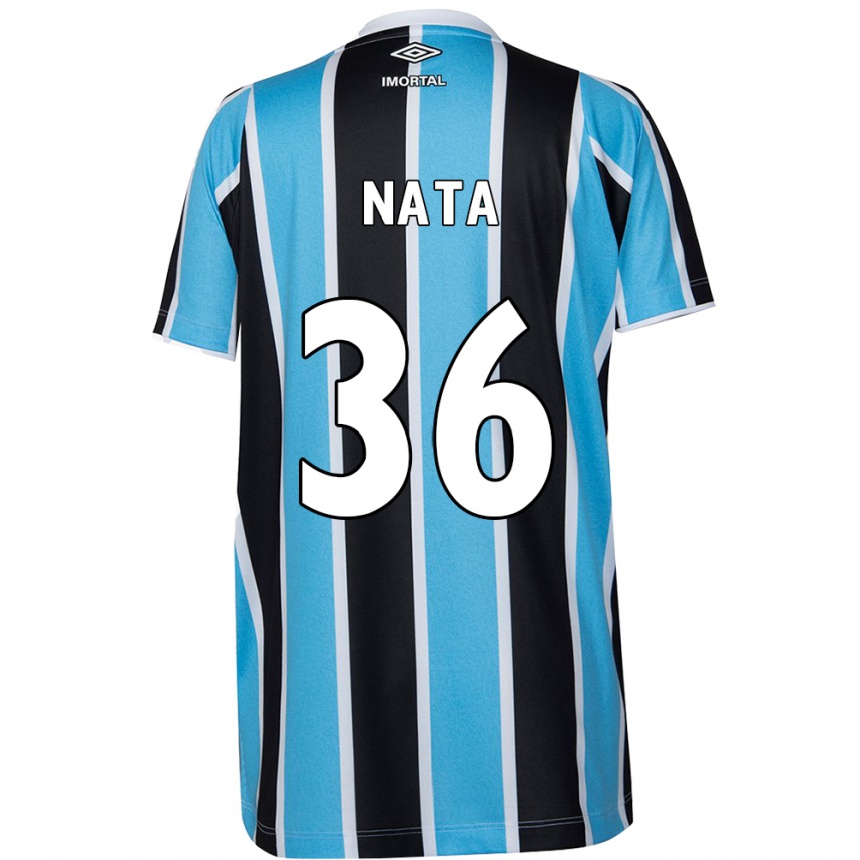 Men Football Natã #36 Blue Black White Home Jersey 2024/25 T-Shirt Australia