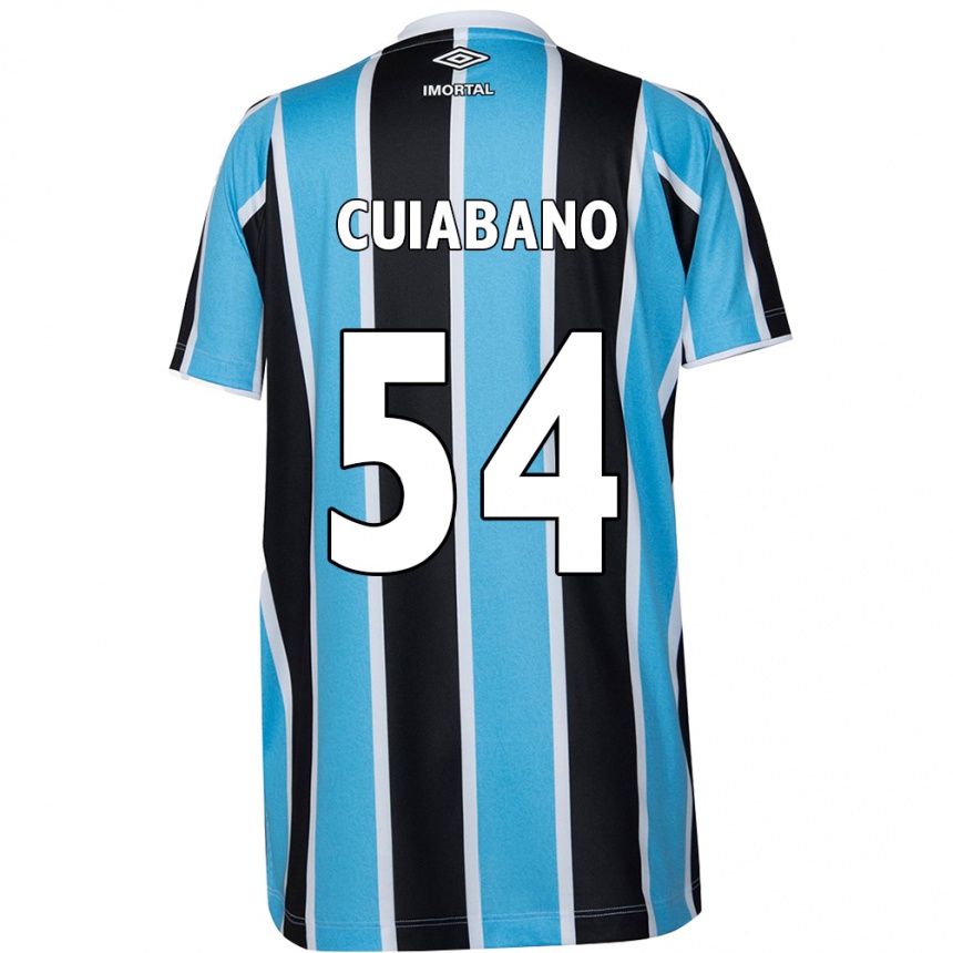 Men Football Cuiabano #54 Blue Black White Home Jersey 2024/25 T-Shirt Australia