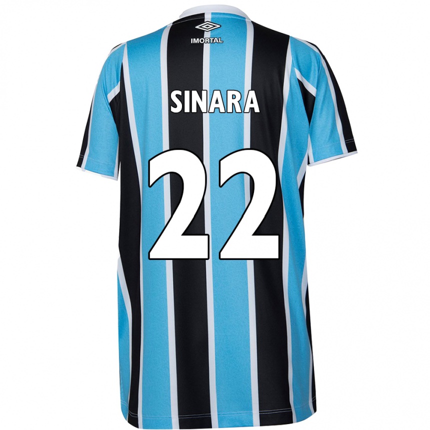 Men Football Sinara #22 Blue Black White Home Jersey 2024/25 T-Shirt Australia