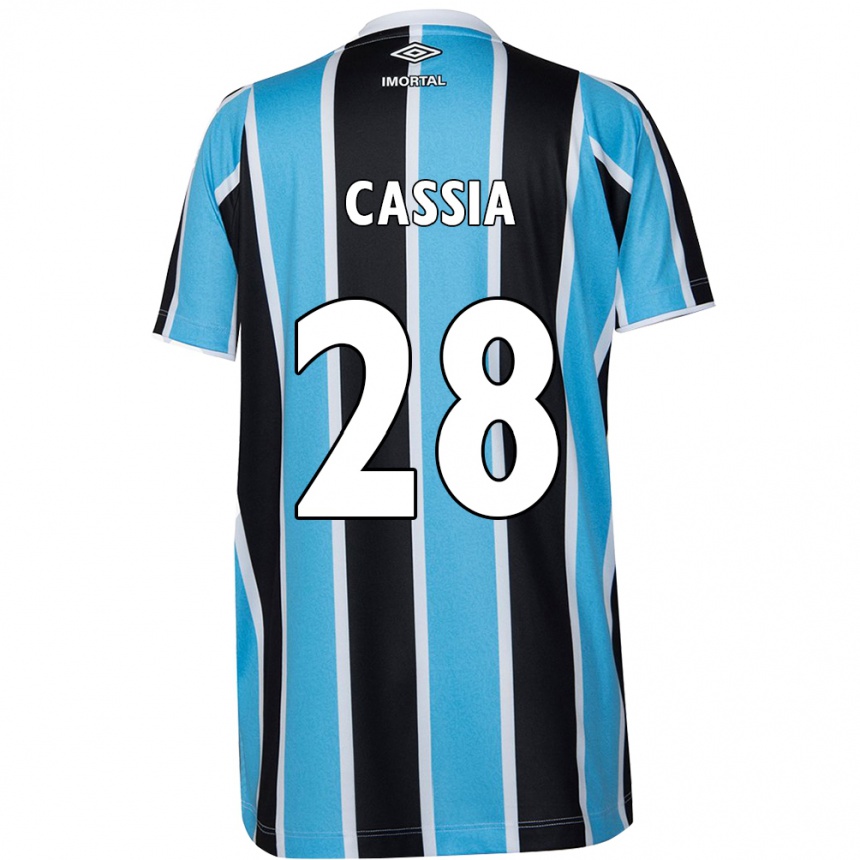 Men Football Cássia #28 Blue Black White Home Jersey 2024/25 T-Shirt Australia