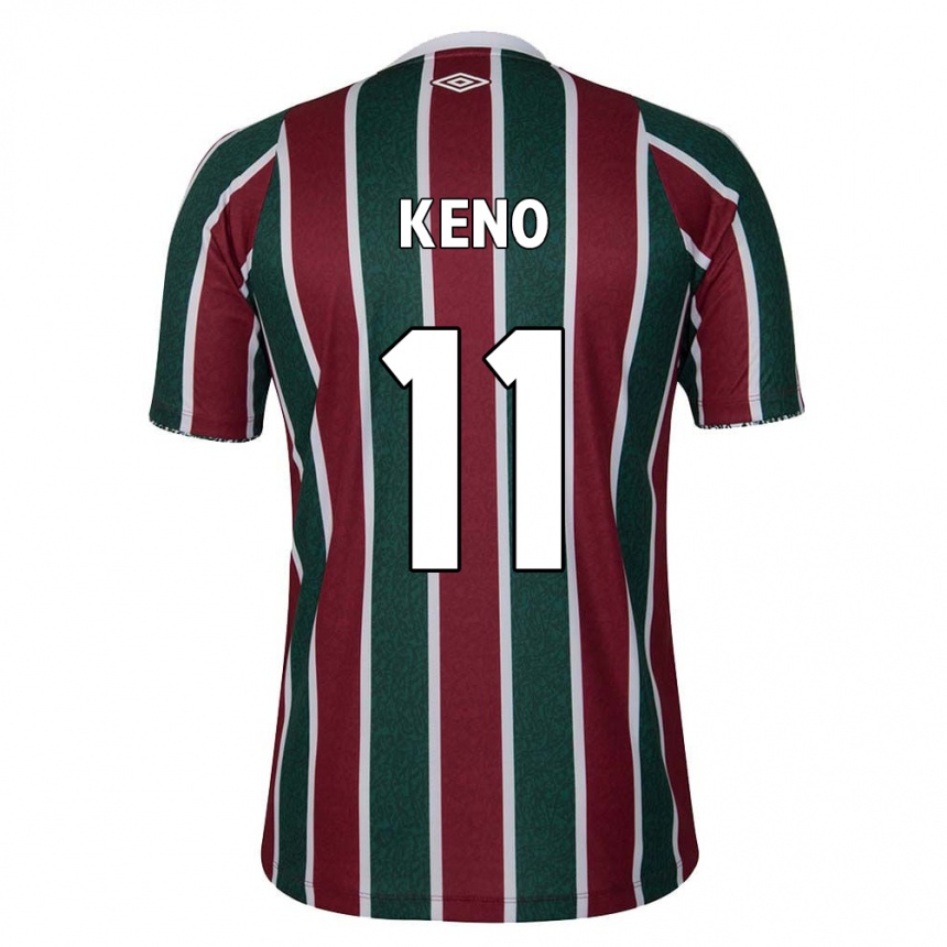 Men Football Keno #11 Green Maroon White Home Jersey 2024/25 T-Shirt Australia