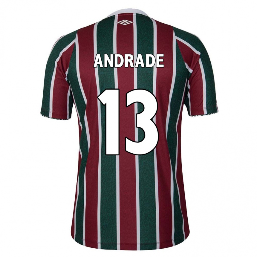 Men Football Felipe Andrade #13 Green Maroon White Home Jersey 2024/25 T-Shirt Australia