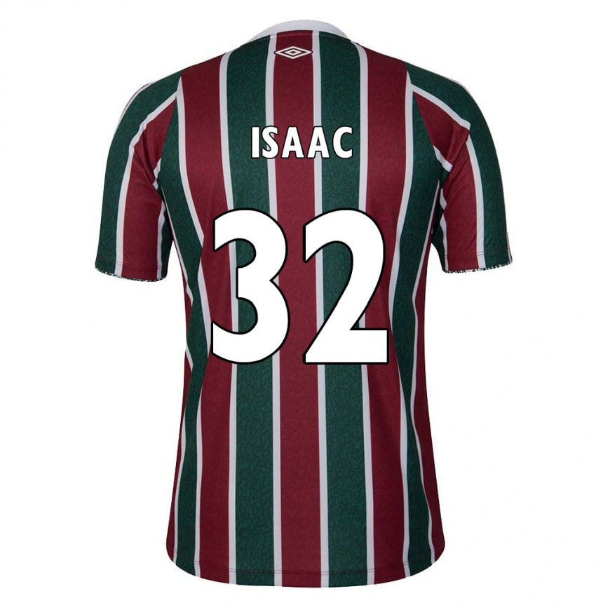 Men Football Isaac #32 Green Maroon White Home Jersey 2024/25 T-Shirt Australia