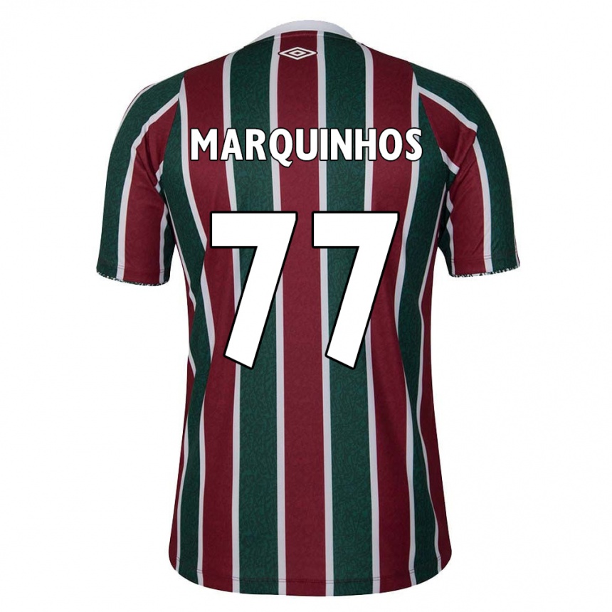 Men Football Marquinhos #77 Green Maroon White Home Jersey 2024/25 T-Shirt Australia