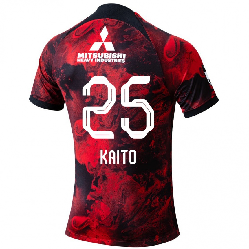 Men Football Kaito Yasui #25 Red Black Home Jersey 2024/25 T-Shirt Australia