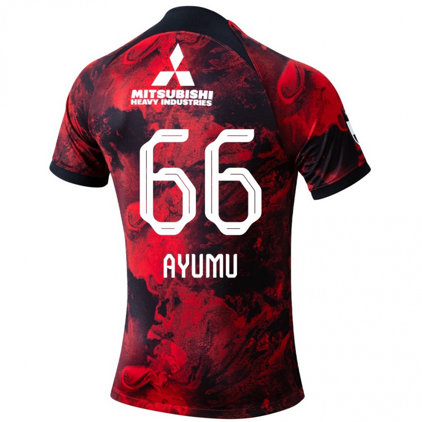 Men Football Ayumu Ohata #66 Red Black Home Jersey 2024/25 T-Shirt Australia