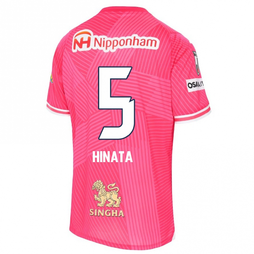 Men Football Hinata Kida #5 Pink White Home Jersey 2024/25 T-Shirt Australia