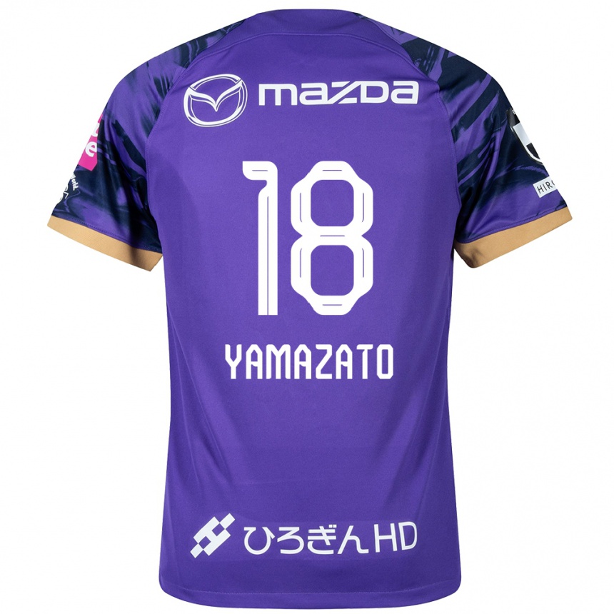 Men Football Kenshin Yamazato #18 Purple White Home Jersey 2024/25 T-Shirt Australia