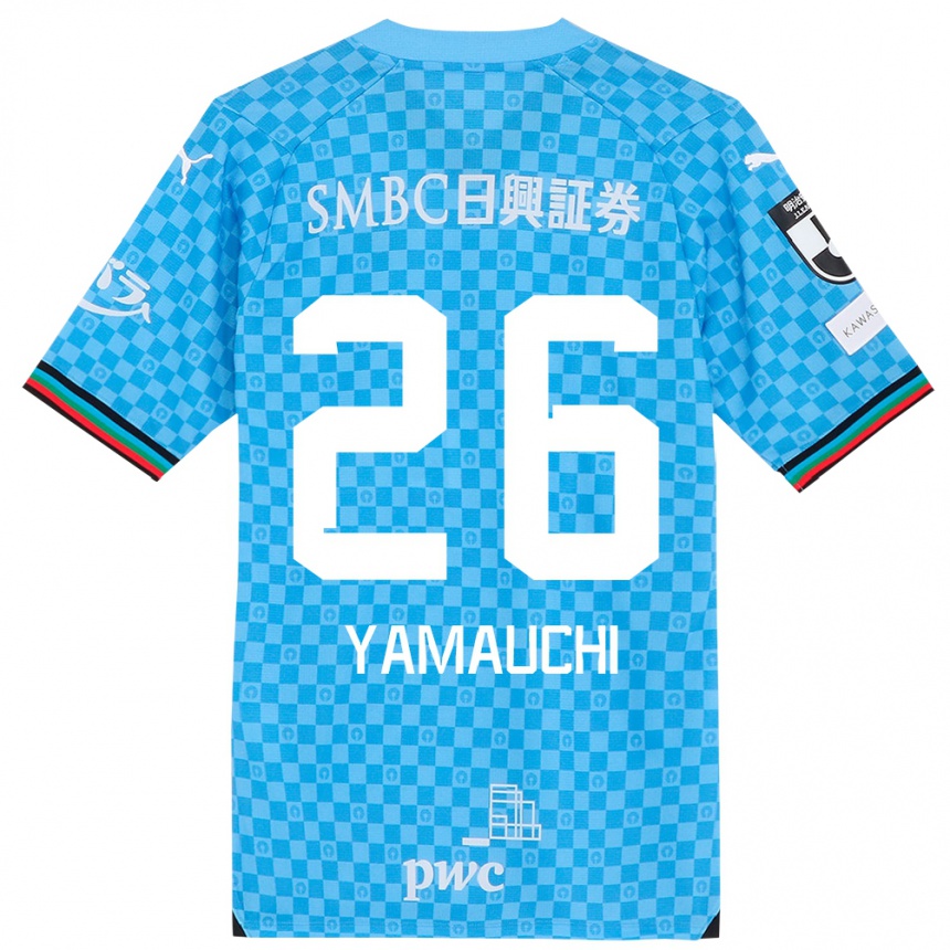 Men Football Hinata Yamauchi #26 Azure Blue Home Jersey 2024/25 T-Shirt Australia