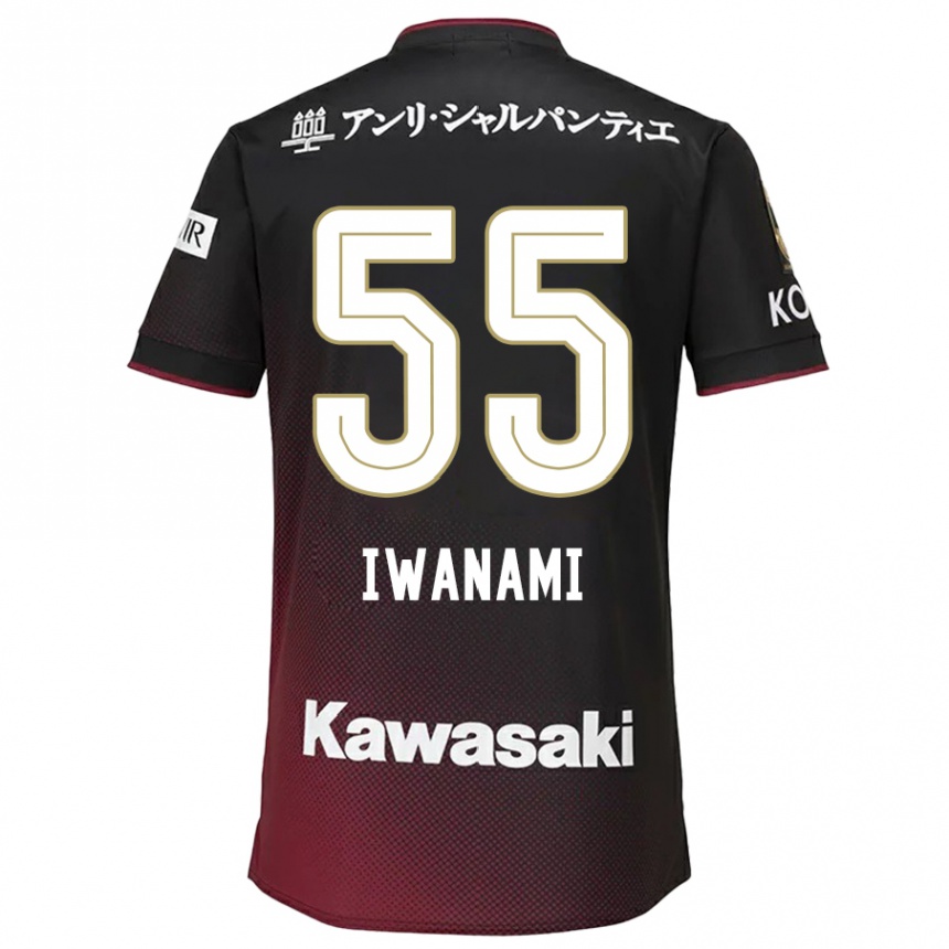 Men Football Takuya Iwanami #55 Black Red Home Jersey 2024/25 T-Shirt Australia