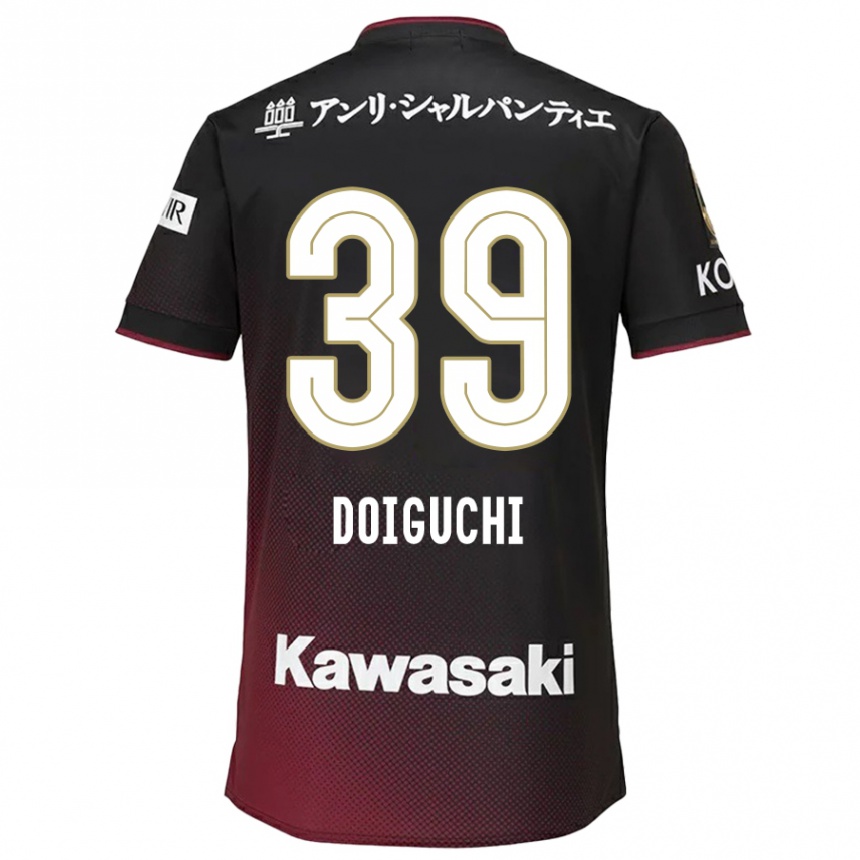 Men Football Ritsu Doiguchi #39 Black Red Home Jersey 2024/25 T-Shirt Australia