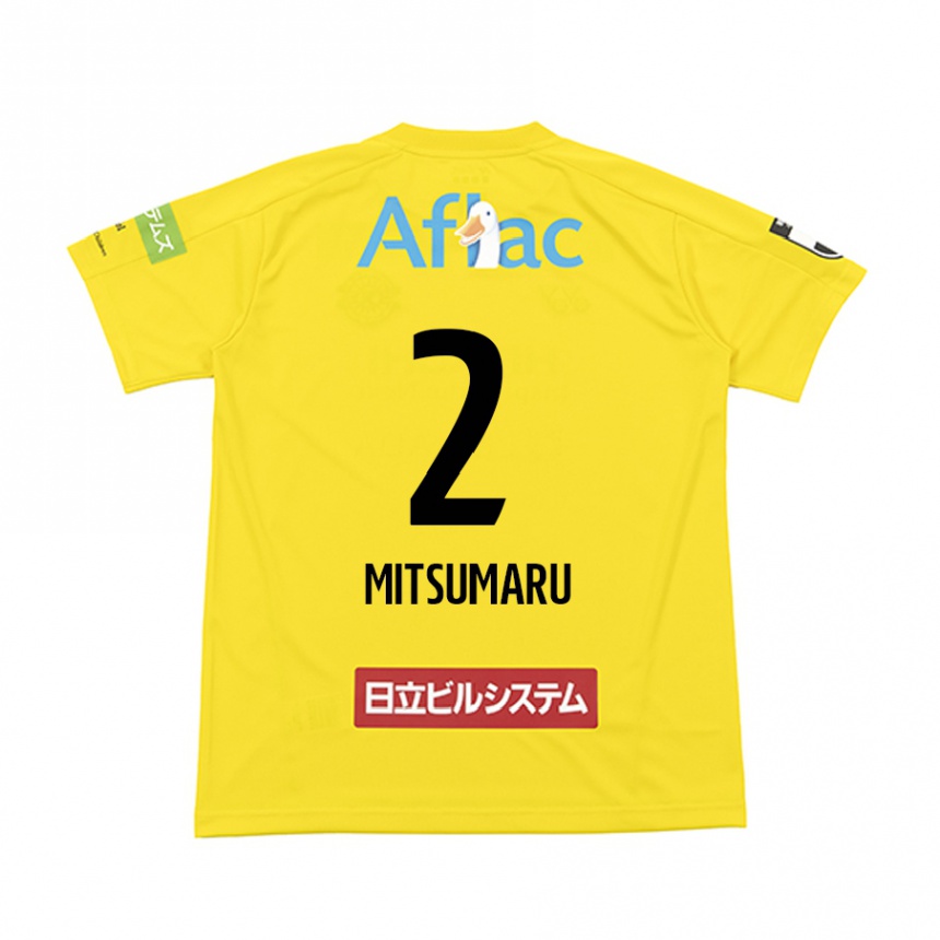 Men Football Hiromu Mitsumaru #2 Yellow Black Home Jersey 2024/25 T-Shirt Australia