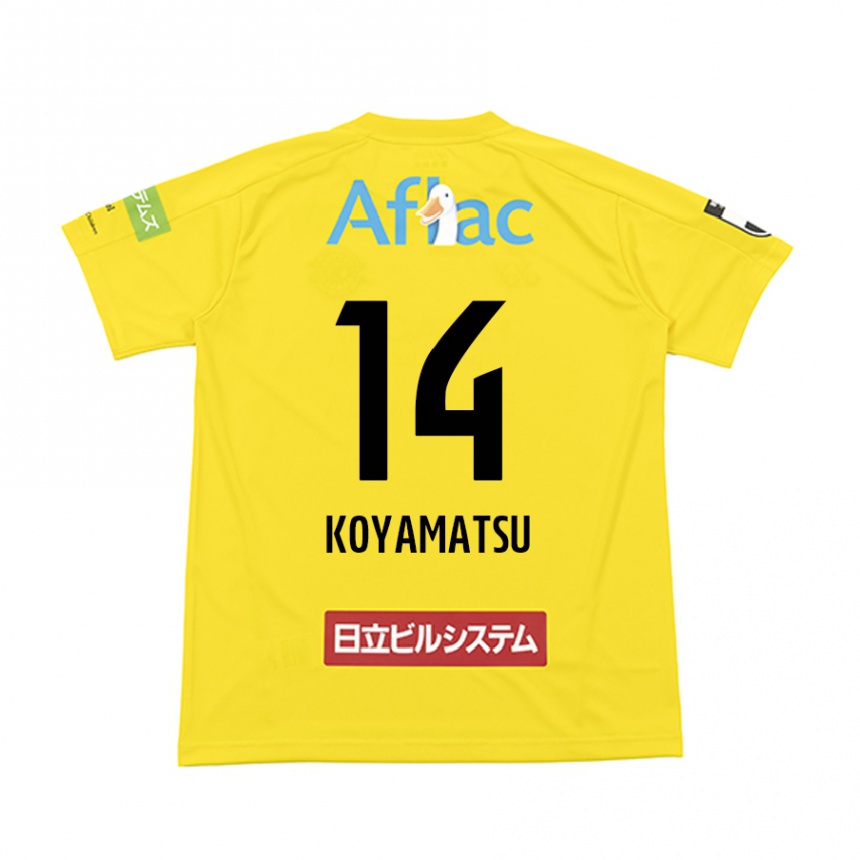 Men Football Tomoya Koyamatsu #14 Yellow Black Home Jersey 2024/25 T-Shirt Australia