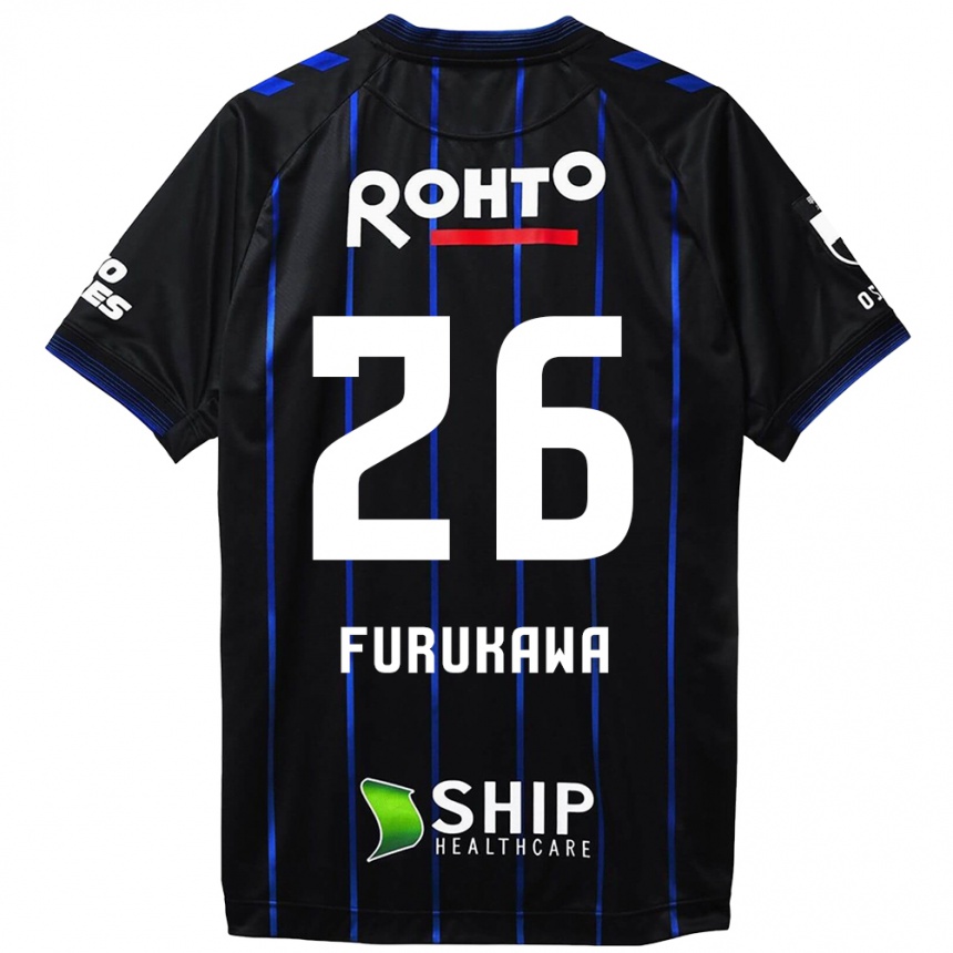 Men Football Kanta Furukawa #26 Black Blue Home Jersey 2024/25 T-Shirt Australia