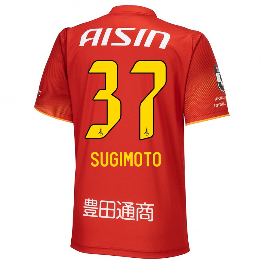 Men Football Daichi Sugimoto #37 Red White Yellow Home Jersey 2024/25 T-Shirt Australia