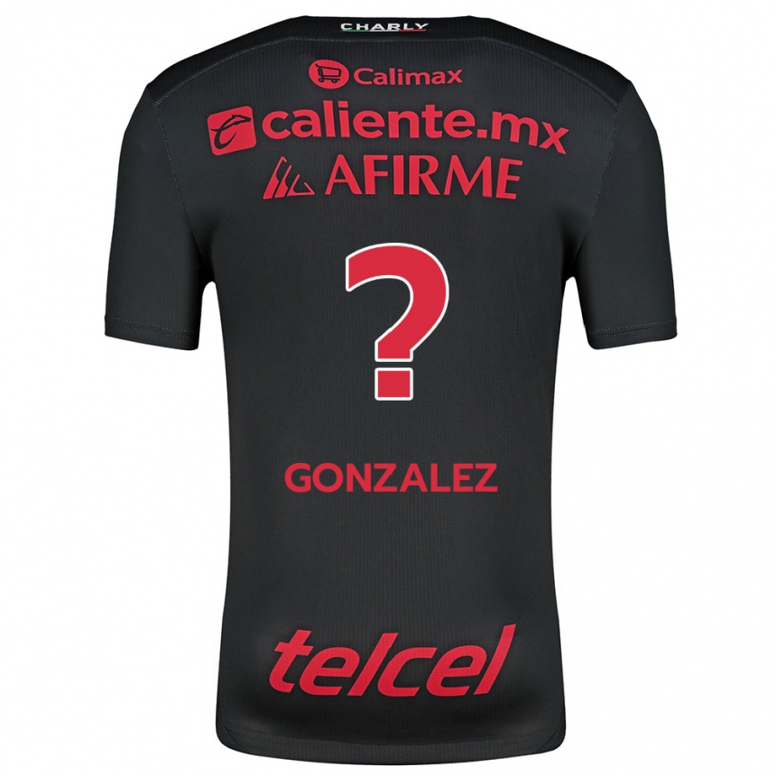 Men Football Óscar González #0 Black Red Home Jersey 2024/25 T-Shirt Australia