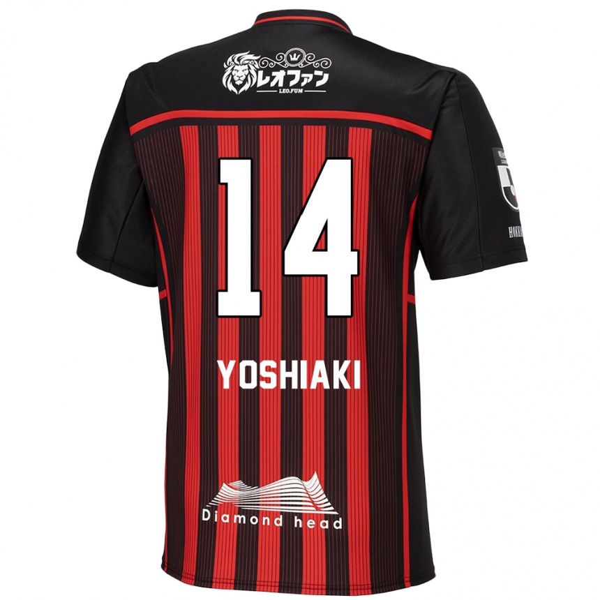 Men Football Yoshiaki Komai #14 Red Black Home Jersey 2024/25 T-Shirt Australia