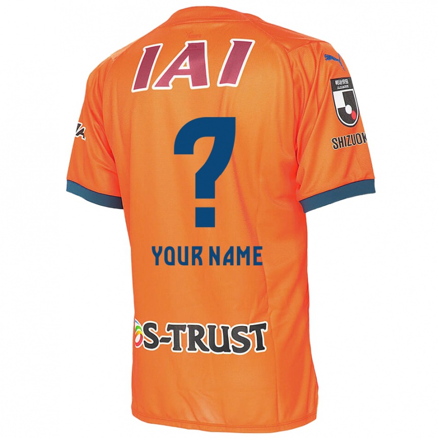 Men Football Your Name #0 Orange Blue Home Jersey 2024/25 T-Shirt Australia