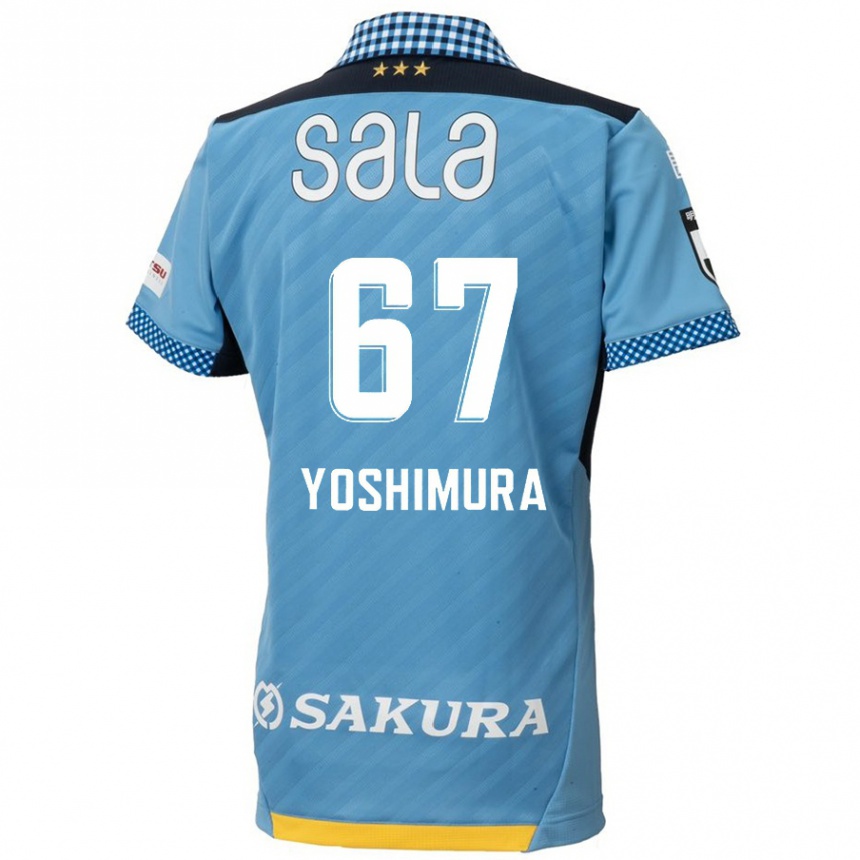 Men Football Ryusei Yoshimura #67 Blue Black Home Jersey 2024/25 T-Shirt Australia