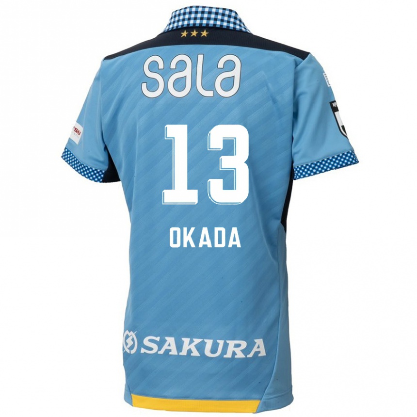 Men Football Kosei Okada #13 Blue Black Home Jersey 2024/25 T-Shirt Australia