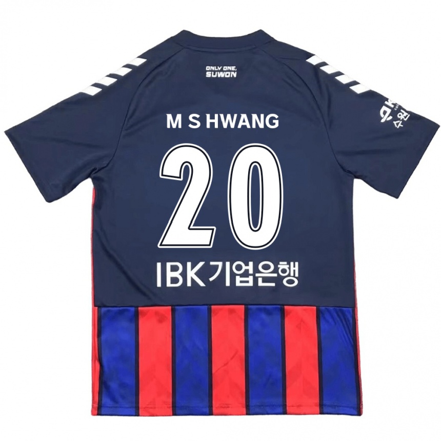 Men Football Soon-Min Hwang #20 Blue Red Home Jersey 2024/25 T-Shirt Australia