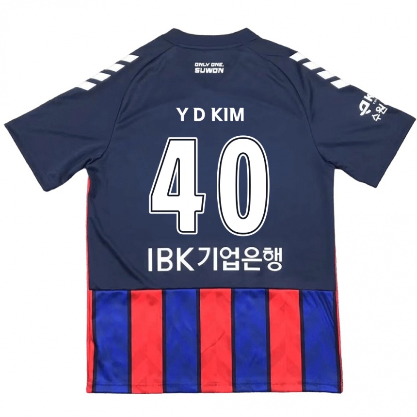 Men Football Do-Yoon Kim #40 Blue Red Home Jersey 2024/25 T-Shirt Australia