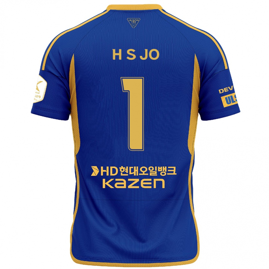 Men Football Su-Hyeok Jo #1 Blue Yellow Home Jersey 2024/25 T-Shirt Australia