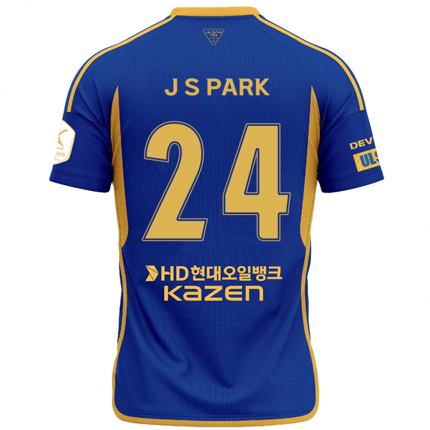 Men Football Sang-Jun Park #24 Blue Yellow Home Jersey 2024/25 T-Shirt Australia