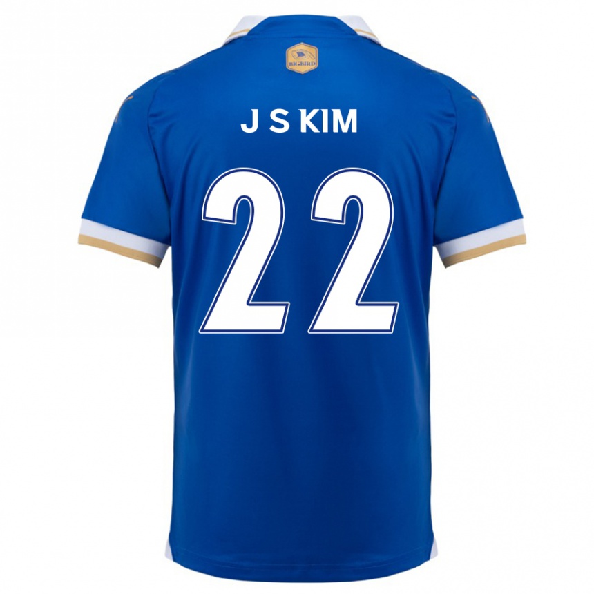 Men Football Sang-Jun Kim #22 Blue White Home Jersey 2024/25 T-Shirt Australia