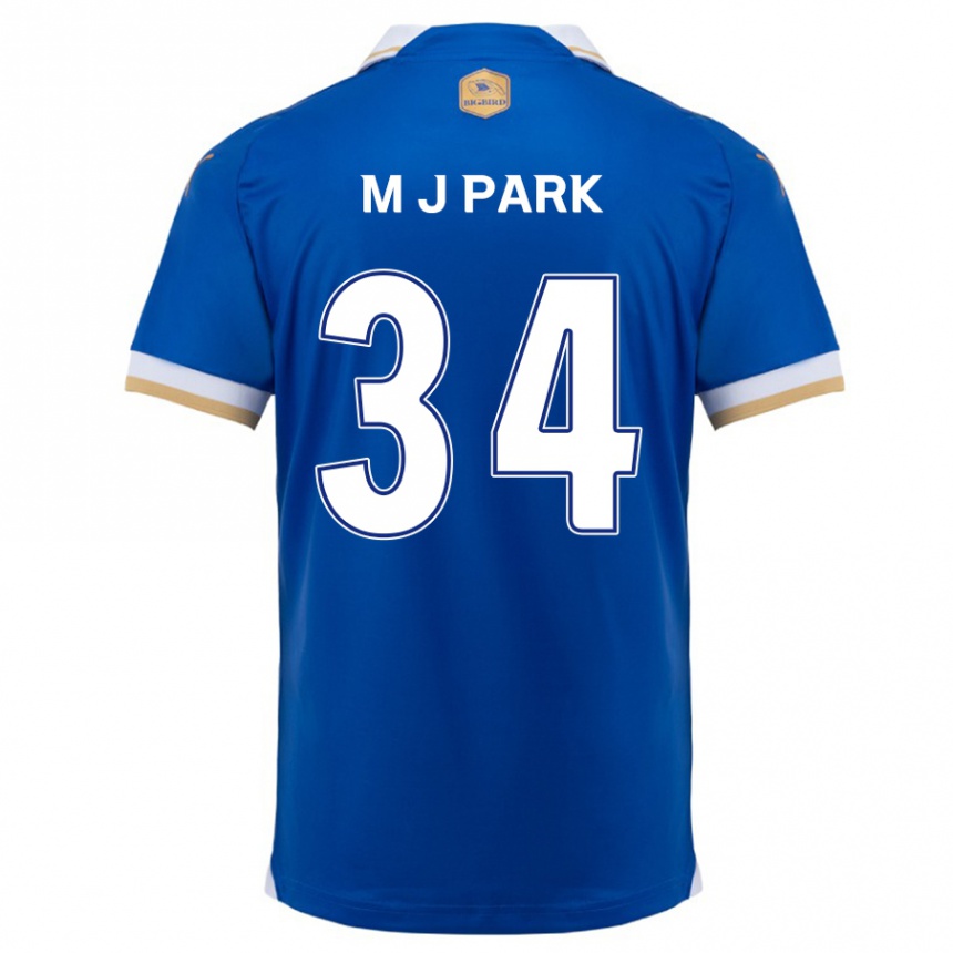 Men Football Ji-Min Park #34 Blue White Home Jersey 2024/25 T-Shirt Australia