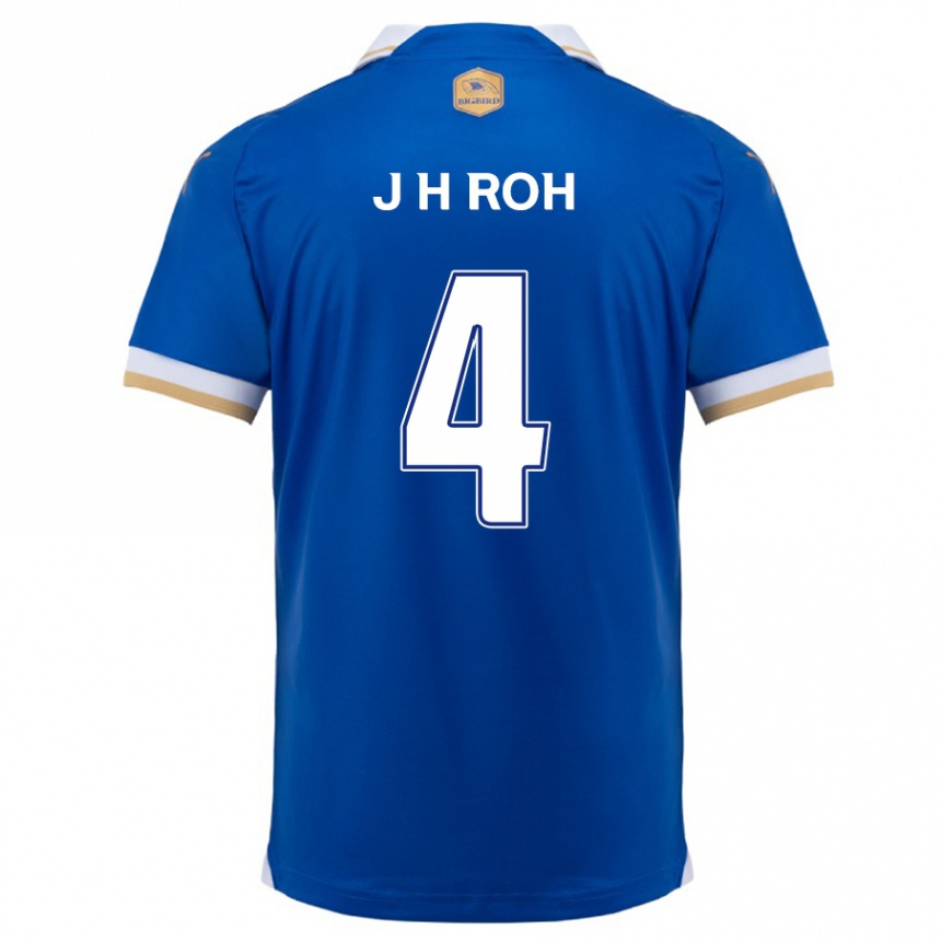 Men Football Hyun-Jun Roh #4 Blue White Home Jersey 2024/25 T-Shirt Australia