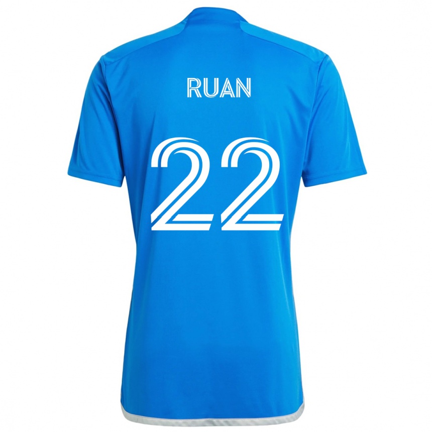 Men Football Ruan #22 Blue White Home Jersey 2024/25 T-Shirt Australia