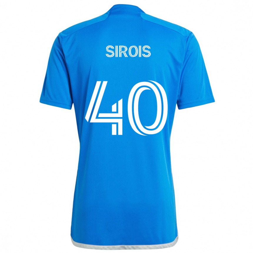 Men Football Jonathan Sirois #40 Blue White Home Jersey 2024/25 T-Shirt Australia