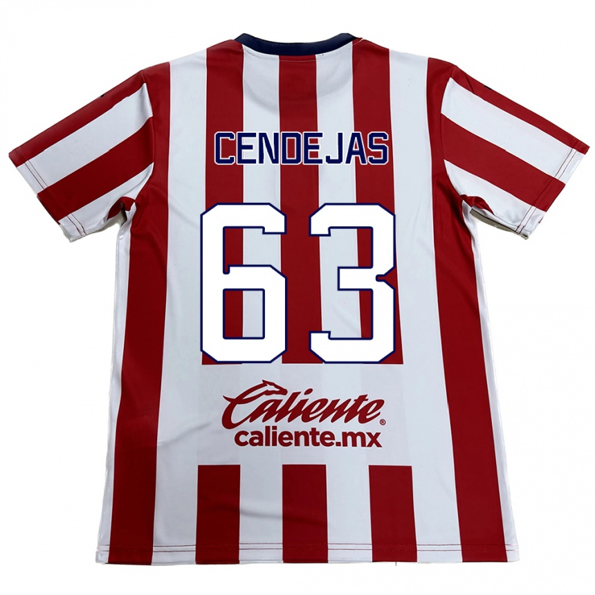 Men Football Matías Cendejas #63 Red White Home Jersey 2024/25 T-Shirt Australia