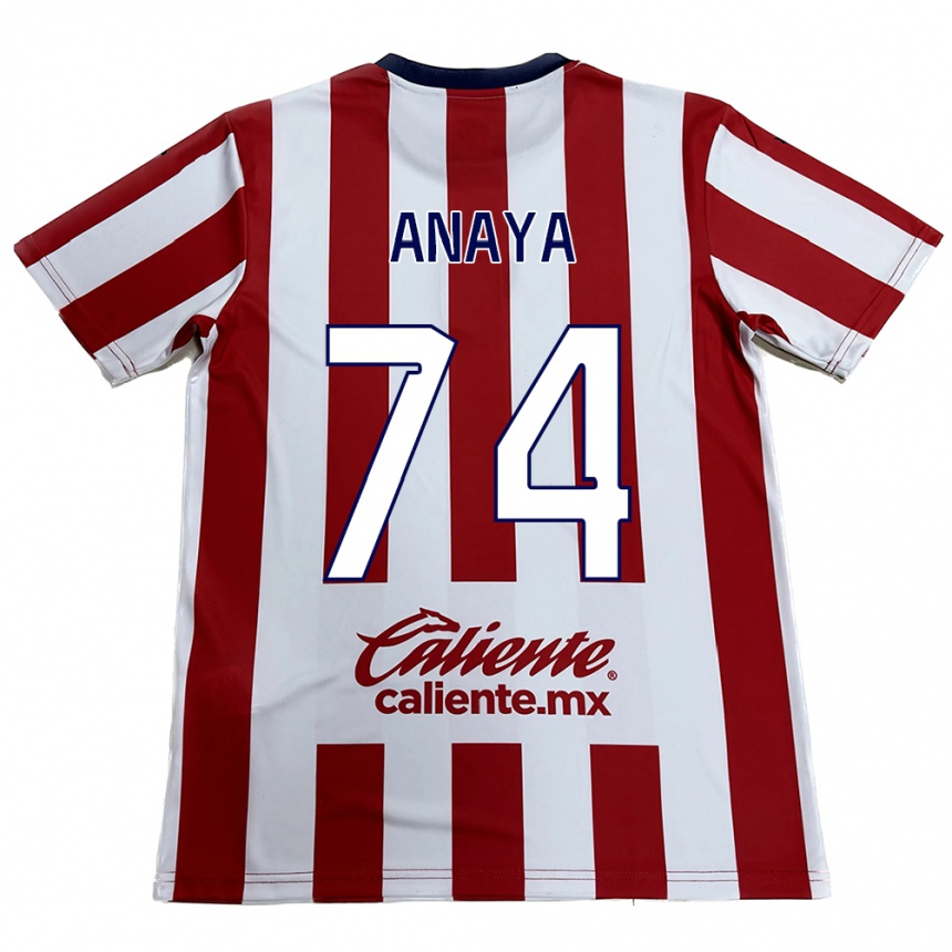 Men Football Mario Anaya #74 Red White Home Jersey 2024/25 T-Shirt Australia