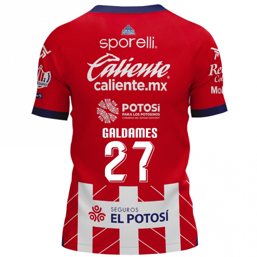 Men Football Benjamín Galdames #27 Red White Home Jersey 2024/25 T-Shirt Australia