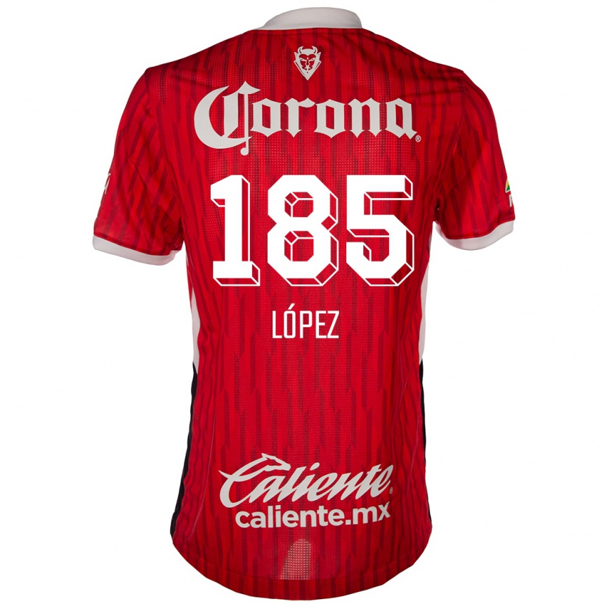 Men Football David López #185 Red White Home Jersey 2024/25 T-Shirt Australia