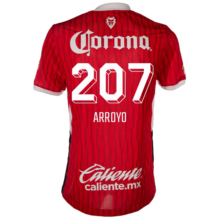 Men Football José Arroyo #207 Red White Home Jersey 2024/25 T-Shirt Australia