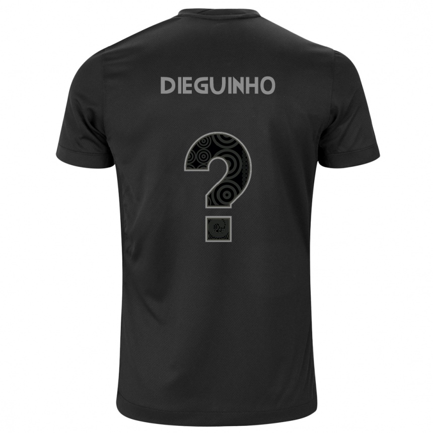 Men Football Dieguinho #0 Black Away Jersey 2024/25 T-Shirt Australia