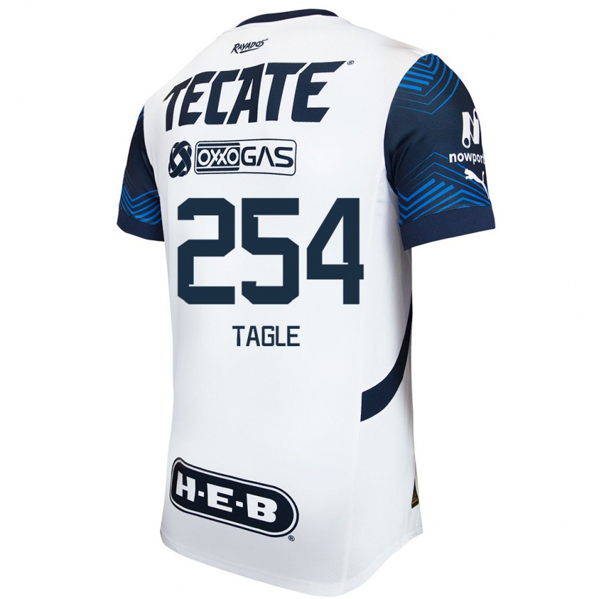 Men Football Alessandro Tagle #254 White Blue Away Jersey 2024/25 T-Shirt Australia