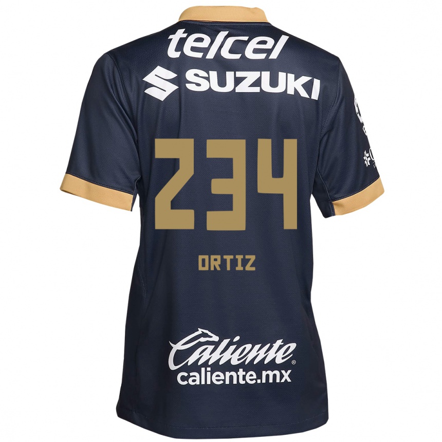 Men Football Jorge Ortiz #234 Obsidian Gold White Away Jersey 2024/25 T-Shirt Australia