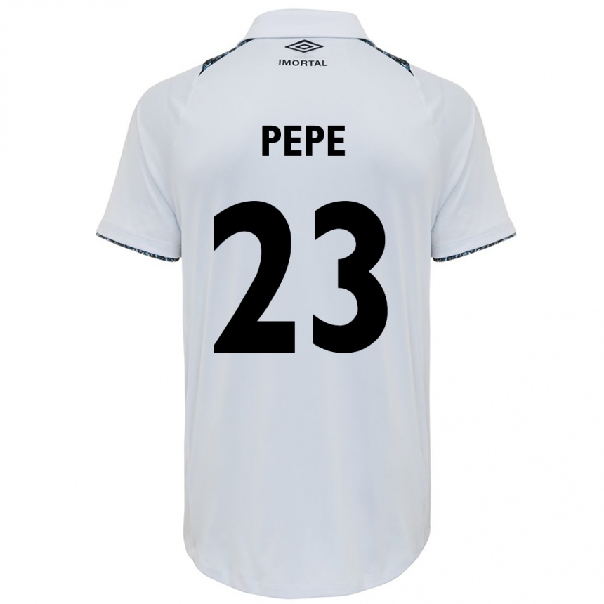 Men Football Pepê #23 White Blue Away Jersey 2024/25 T-Shirt Australia