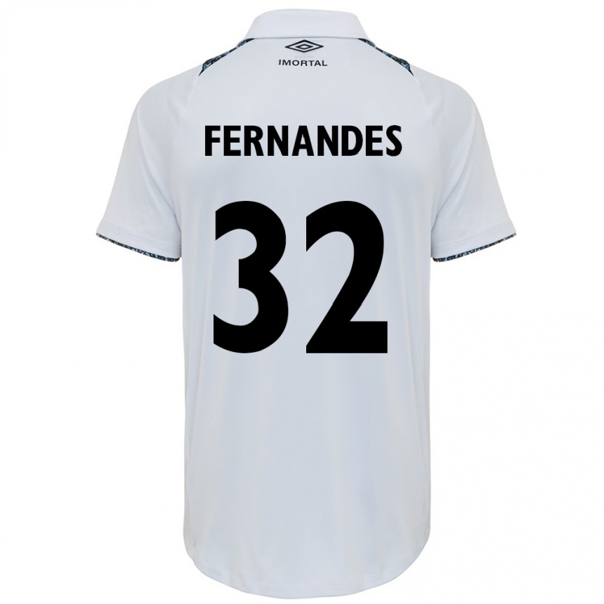 Men Football Nathan Fernandes #32 White Blue Away Jersey 2024/25 T-Shirt Australia