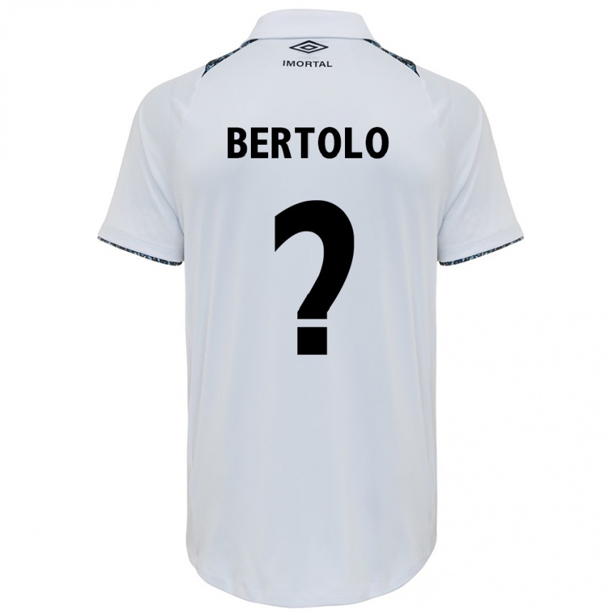 Men Football Mateus Bertolo #0 White Blue Away Jersey 2024/25 T-Shirt Australia