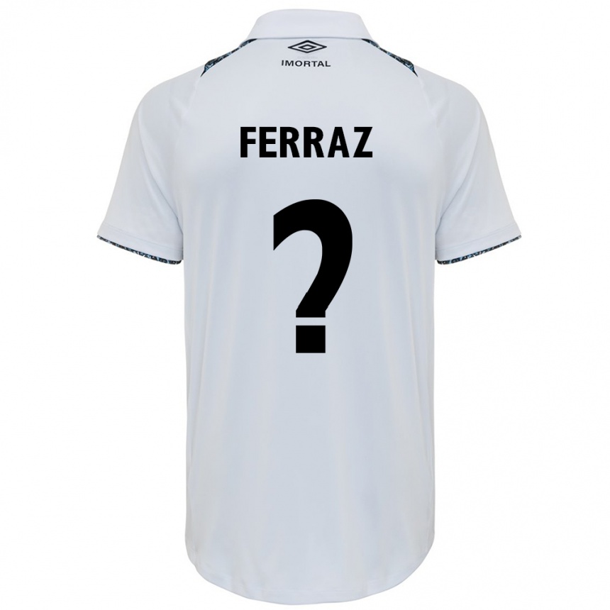 Men Football Vini Ferraz #0 White Blue Away Jersey 2024/25 T-Shirt Australia