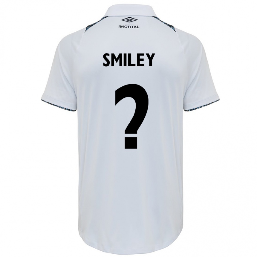 Men Football Smiley #0 White Blue Away Jersey 2024/25 T-Shirt Australia